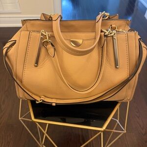 Coach Dreamer satchel, identified as the Coach Dreamer 30947 in beige.